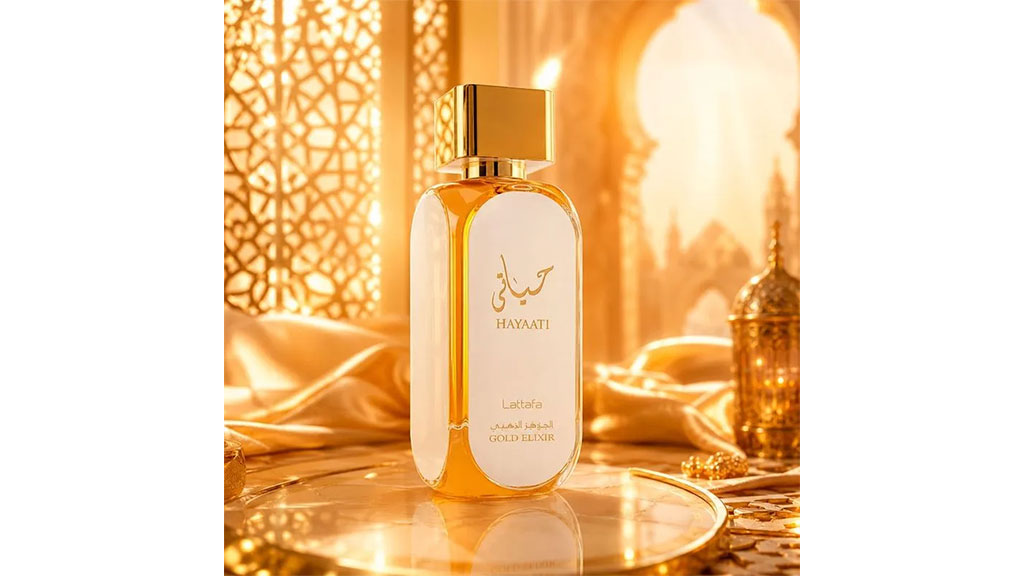 ادو پرفیوم مردانه و زنانه Lattafa Perfumes Hayaati Gold Elixir حجم 100 میلی لیتر خرید عطر لطافه حیاتی گلد الکسیر