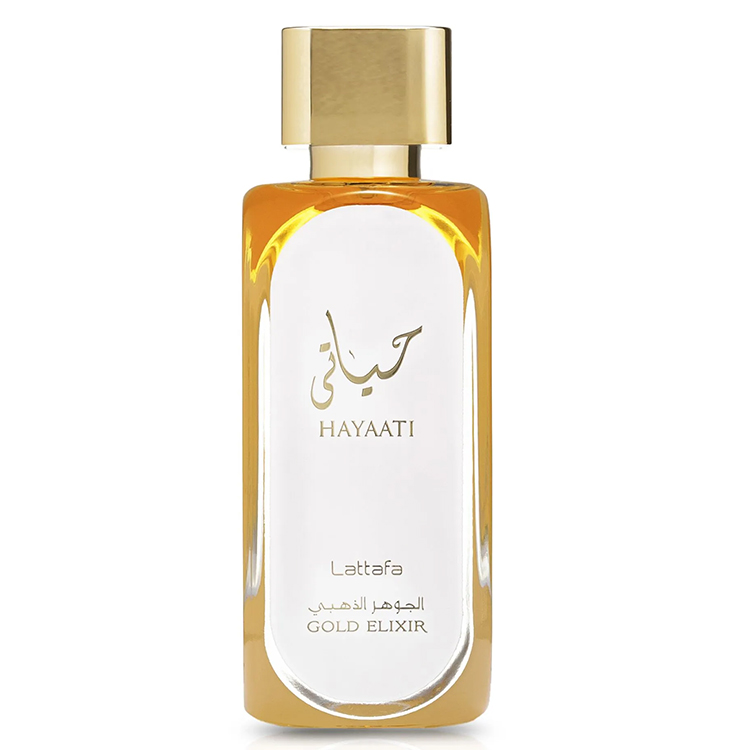 Lattafa-Perfumes-Hayaati-Gold-Elixir-Eau-de-Parfum-for-Men-and-Women-100ML خرید عطر لطافه حیاتی گلد الکسیر