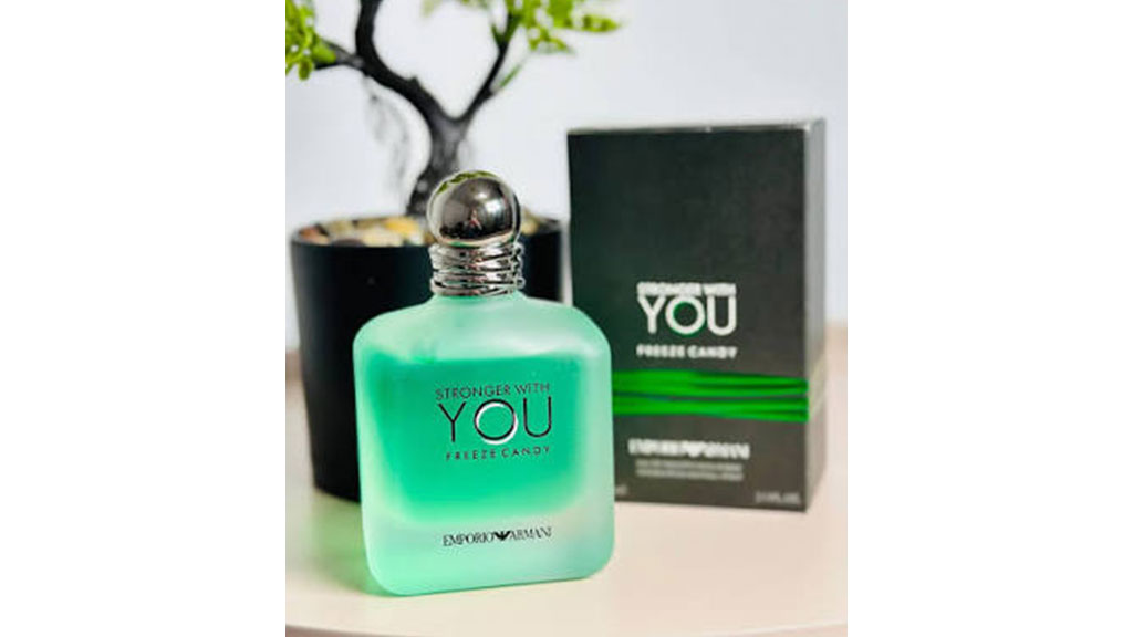 ادو تویلت مردانه اماراتی GIORGIO ARMANI Stronger With You Freeze Candy حجم 100 میلی لیتر خرید عطر استرانگر کندی فریز